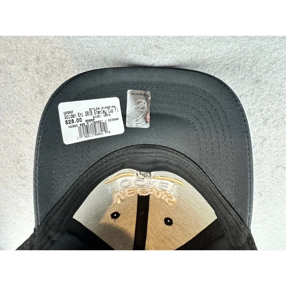Vegas Golden Knights 2018 Stanley Cup Final Adidas Adjustable Hat‎ Cap NHL Black